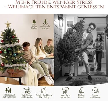 Штучна ялинка преміум-класу 90 см PURE LIVING INTERIOR DESIGN