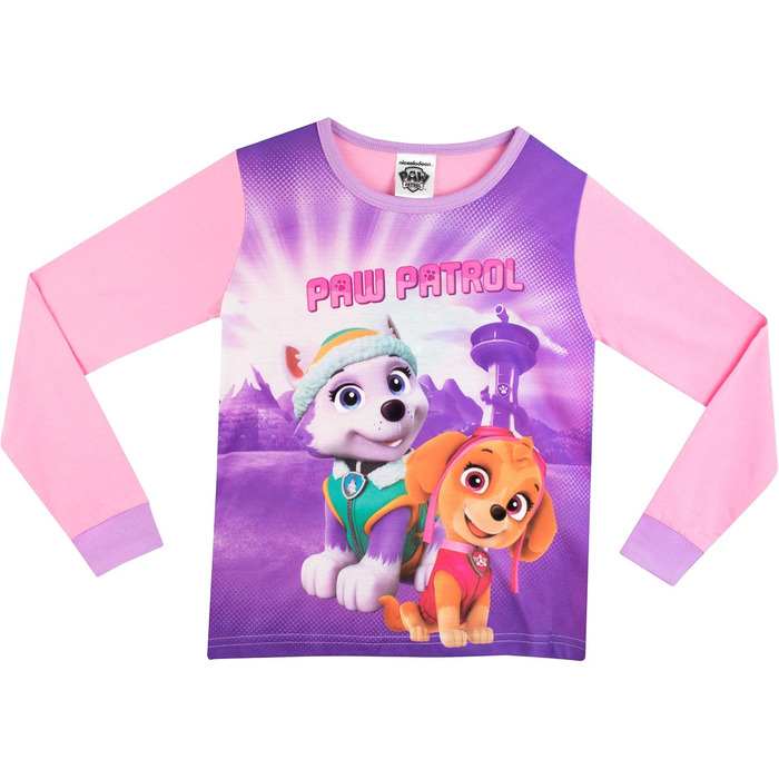 Піжами для дівчаток PAW PATROL з Еверестом та Скай, розмір 110, різнокольорові