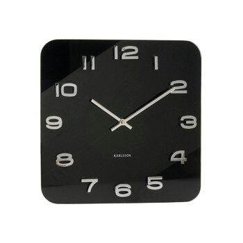 Настінний годинник Karlsson KA4398 Vintage Glas, чорний