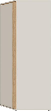 Кутова шафа Forte WEXLIN 90 95, сучасна шафа з дверцятами, дитяча та підліткова кімната, декор під дуб кашемірбежевиймаувелла, 92,2 см завширшки x 193,7 см заввишки x 92,2 см завглибшки