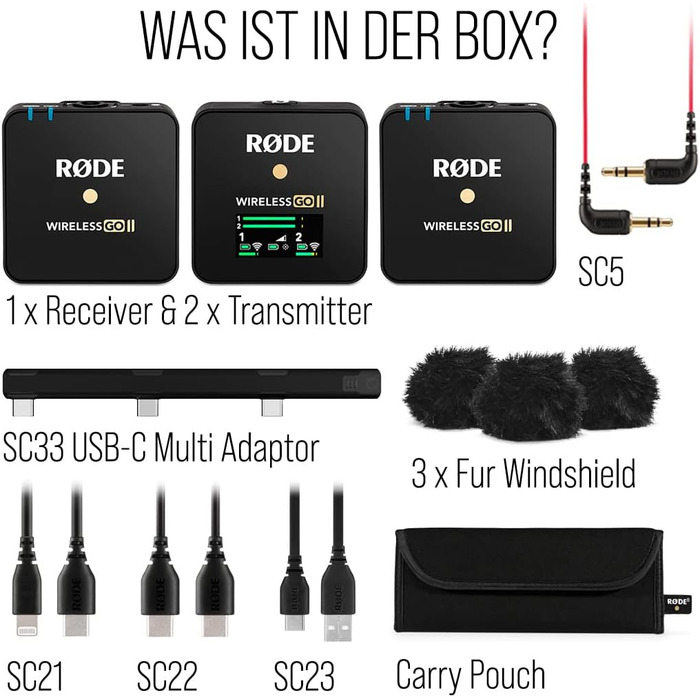 �DE Wireless GO II Ультракомпактна бездротова двоканальна мікрофонна система з вбудованими мікрофонами, вбудованим записом і радіу