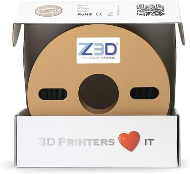 Мм ВУГЛЕВОЛОКНО 1кг високоякісний нитковий матеріал для 3D-друку, армований карбоновими волокнами, з високою жорсткістю та міцністю, ідеальний для технічних та функціональних деталей., 3D PLA-CF 1.75