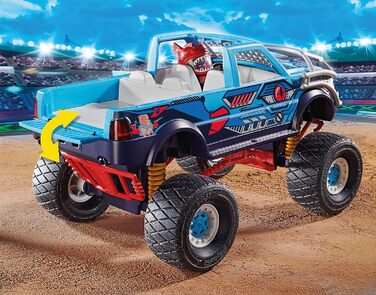 Трюкове шоу PLAYMOBIL 70550 Монстр-трак Акула, для дітей віком 4-10 років