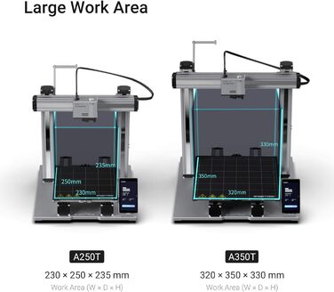 Принтер Snapmaker A350T, 3D-друк, лазерне гравірування та 3D-принтер з ЧПУ 3 в 1, 3D-принтер FDM із автоматичним вирівнюванням із