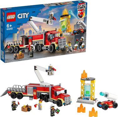 Конструктор LEGO 60282 City Mobile Fire Operations Center, іграшка пожежна машина