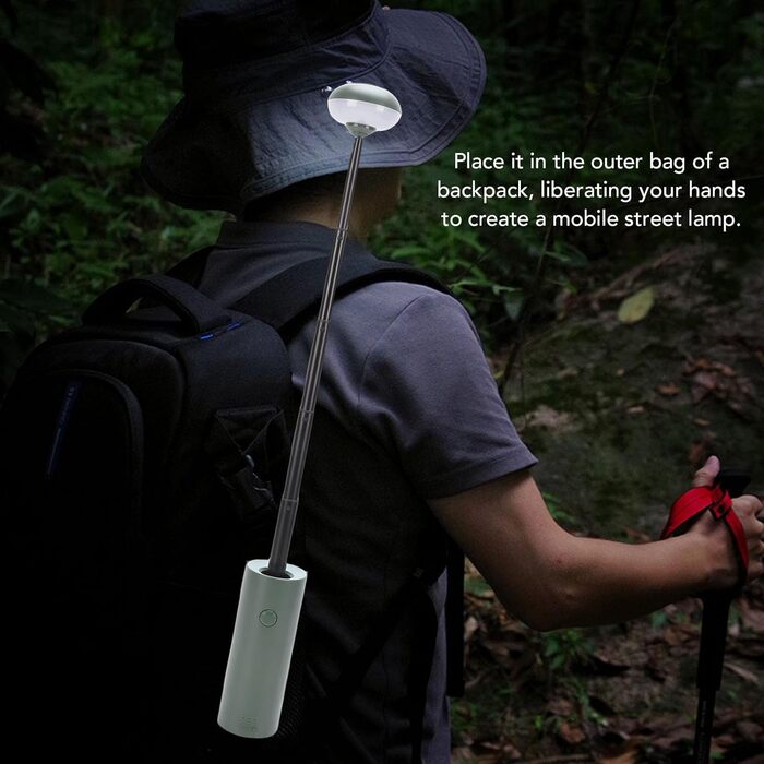 Телескопічний кемпінговий ліхтар Dilwe, 3 режими, акумуляторний, висока яскравість, регульована довжина, ліхтар для екстрених походів на свіжому повітрі