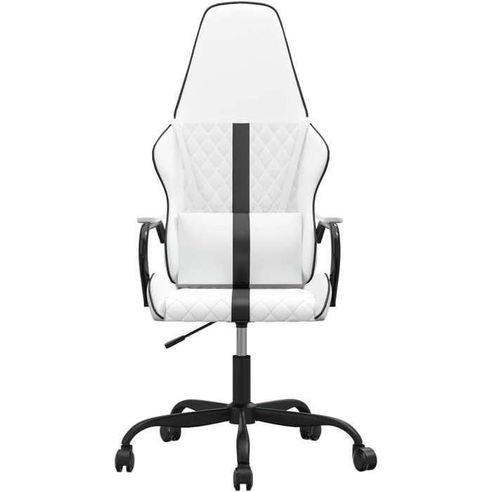 Ігрове крісло INLIFE Біло-чорне зі штучної шкіри, Меблі, Крісла, Ігрові крісла, Чорне, 13,3 кг, 3143796