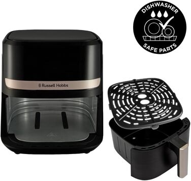 Аерофритюрниця Russell Hobbs Satisfry Rapid Air Fryer, 4,3 л, чорна