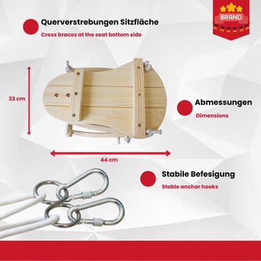 Дитячі дерев'яні гойдалки Гойдалка-кінь Гойдалка решітка Гойдалка дитяча - 6557