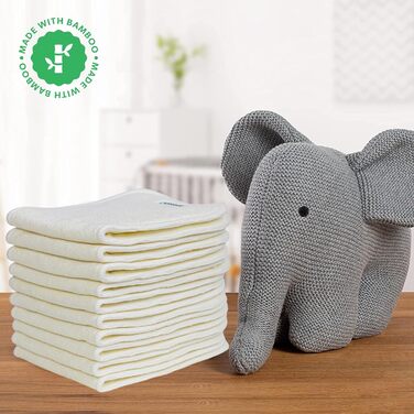 Набір з 5 вкладишів для підгузників, виготовлених з 100 бамбукових волокон, чотиришарові, можна прати. Антибактеріальні антиалерге