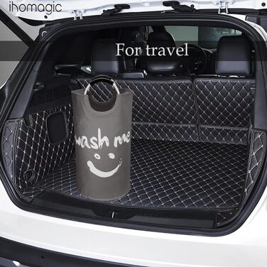 Кошик для білизни з ручками 91L Окремо стоячий кошик для білизни Розбірний, мішок для брудної білизни зі смайликом для брудної біл