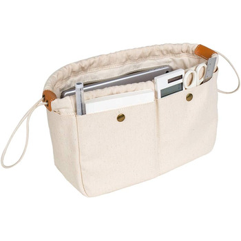 Гаманець-органайзер для сумочки, міцний гаманець, органайзер-сумка в сумці, сумочка та сумка-торбинка, медсестри (M) Бежевий серед