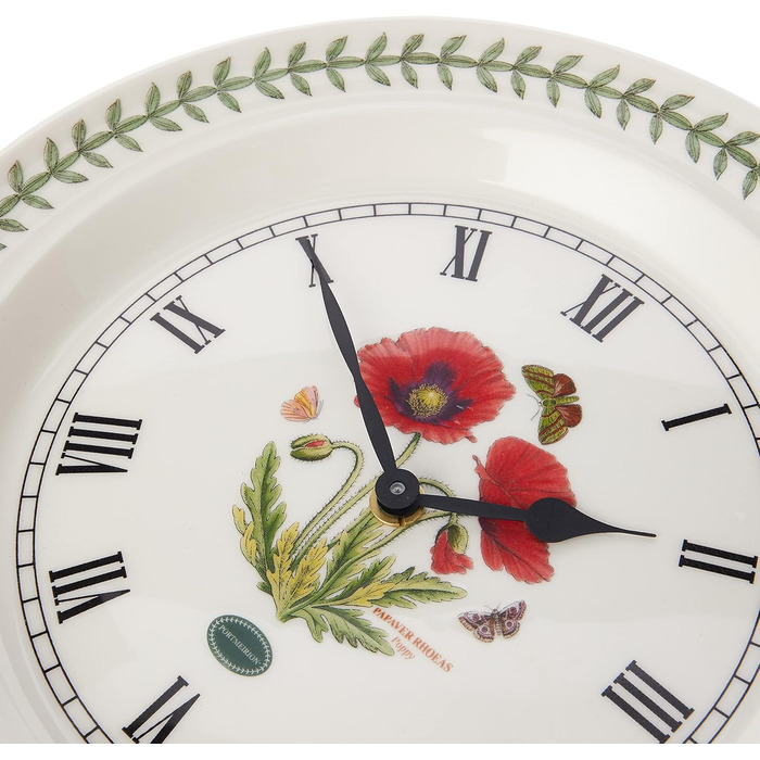 Настінний годинник Portmeirion Botanic Garden Poppy, багатоколірний (25,4 x 25,4 см)