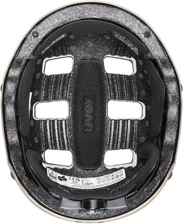 Міцний дитячий шолом для дітей - індивідуальне регулювання розміру - оптимізована вентиляція - дубовий коричнево-восьминіг матовий