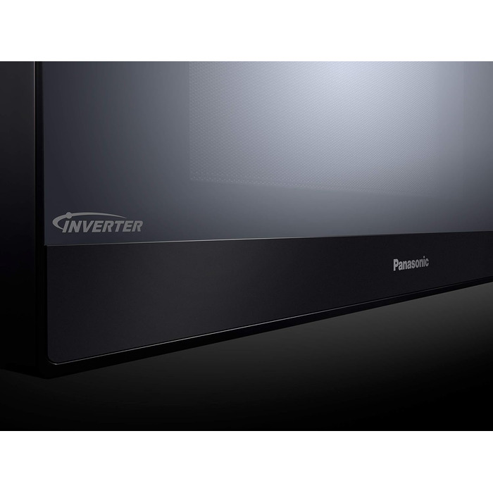 Мікрохвильова піч і гриль Panasonic NN-GT46KBSUG з поворотним столом, 31 літр, нержавіюча сталь, 1000 Вт, гриль 1100 Вт, 24 автоматичні програми, металева гриль, LCD дисплей, молодше меню, чорний