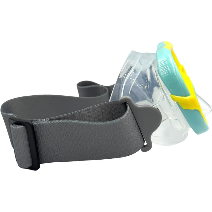 Набір для сноркелінгу EasyDive, дитяча маска для сноркелінгу з гумкою, протитуманна маска для дайвінгу, окуляри для дайвінгу з сухого силіконового матеріалу, набір для сноркелінгу для хлопчиків та дівчаток, тропічні острови - зелений/жовтий