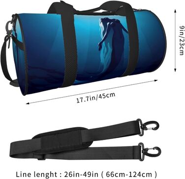 Дорожня сумка-мішок Блакитна Русалка, спортивна сумка для чоловіків та жінок, велика спортивна сумка