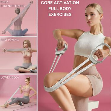 Еспандер Фітнес з тренажером для спини та фітнес-еспандерами, тренажер для пресу, домашнє обладнання для тренувань, фітнес-еспандер для тренувань