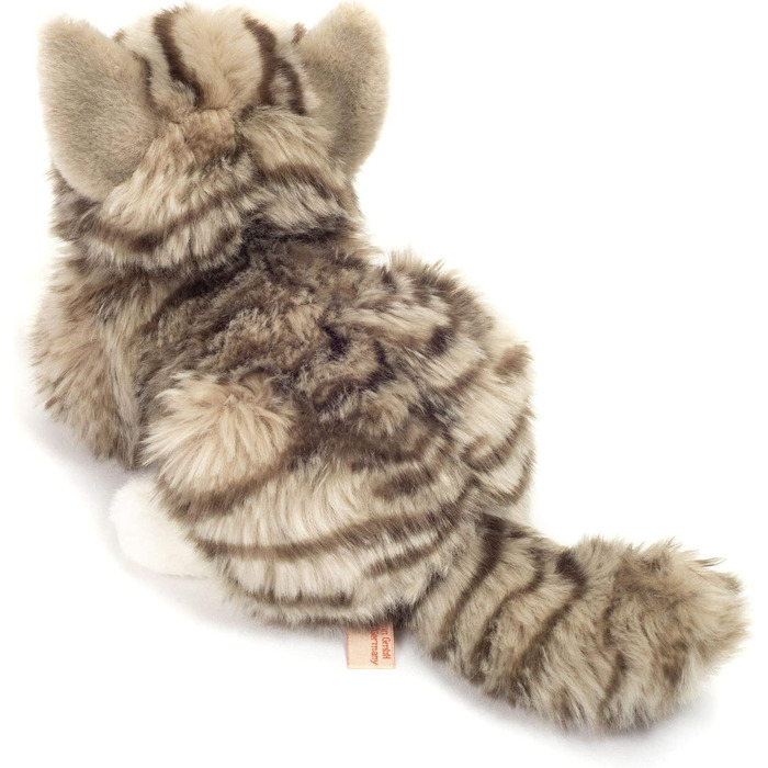 М'яка іграшка Teddy Hermann 90691 Сіра киця 20 см (з переробленим наповнювачем)