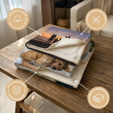 Створіть власну персоналізовану ковдру, фотоковдру з флісу, 203x152 см, індивідуальну м&39яку ковдру для друку з власним фото та текстом, ідея подарунка на Різдво, день народження, ковдру для дивана 203 x 152 см