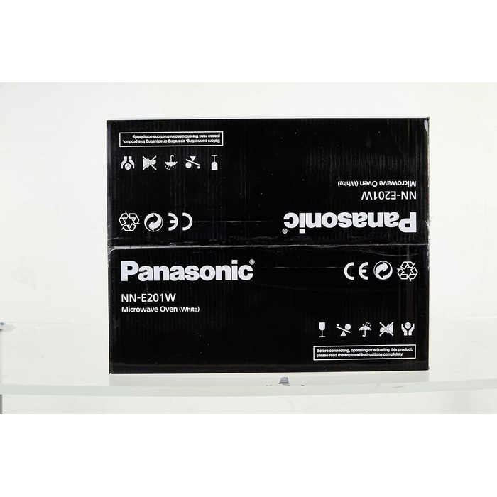 Мікрохвильова піч Panasonic NN-E201WMEPG Solo (800 Вт, 20 літрів) Біла без гриля Одинарна біла