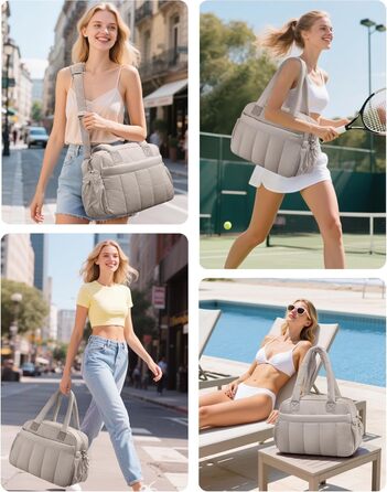 Дорожня сумка oscaurt, спортивна сумка, велика сумка для вихідних, ручна поклажа з косметички, дорожня сумка, сумка для лікарні, для народження, фітнесу, роботи, верблюжої шкіри