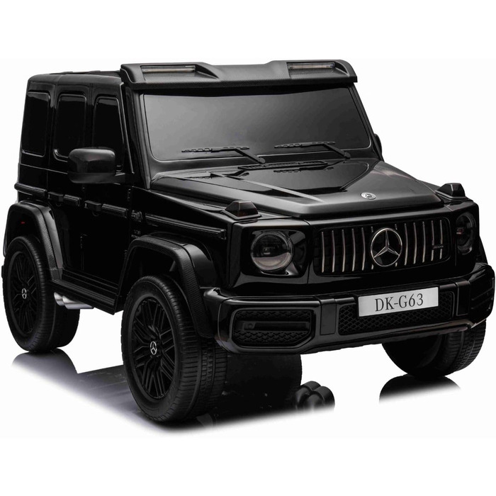 Дитячий електромобіль 4х4 12V 2-місний Mercedes AMG G63 G Class, чорний, MP3 плеєр з USB/AUX входом, акумулятор 12V14Ah, підвіска