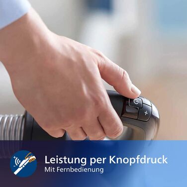 Пилосос без мішка PHILIPS серії 9000 - 900 Вт, для будь-якого типу підлоги, з фільтром Allergy H13 та насадкою TriActive Ultra (XB