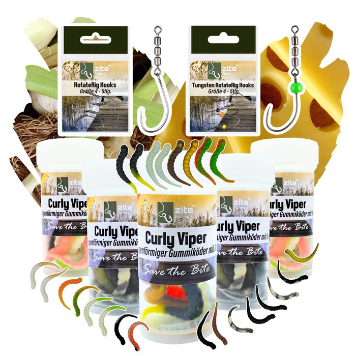 Приманки Zite Fishing Curly Viper Trout з м&39якого пластику, 8 шт. , 6,5 см - Змієподібна форелеподібна приманка, новий продукт рибальська приманка UL, обертова та серпантинова без фталатів та ручної роботи, різні розміри