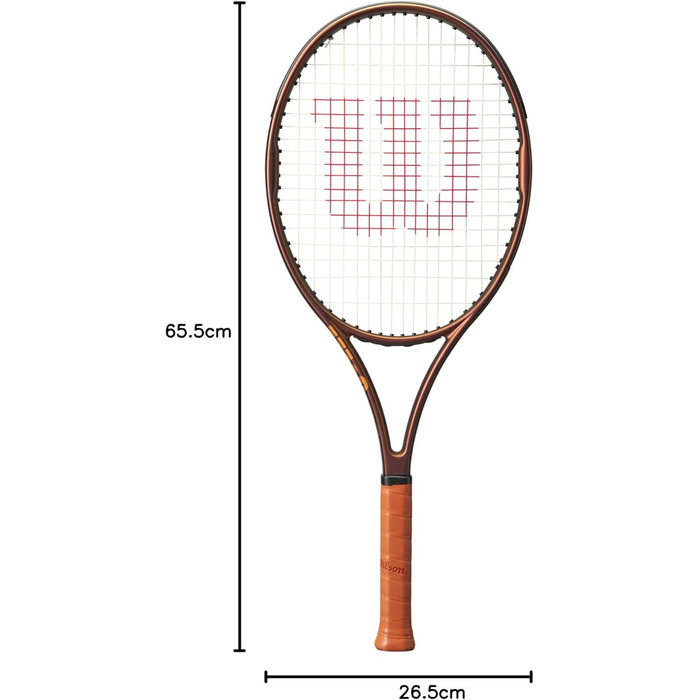 Тенісна ракетка Wilson Pro Staff 26 V14 — 26 дюймів, коричнева, зі струнами