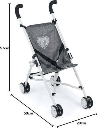 Лялькова коляска Roma, лялькова коляска, міні коляска, джинси сірі