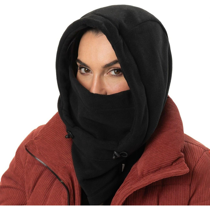 Худі Barts Балаклава Шарф з капюшоном Жіночий/Чоловічий - Зима Осінь-Зима Один розмір Чорний