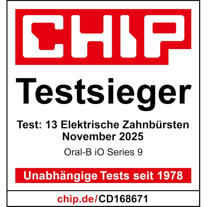 Електрична зубна щітка, з 1 насадкою 7 режимів догляду за зубами, переможець тесту CHIP (11/25), розроблена Braun, білий колір Білий алебастр, 9