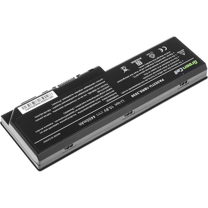 Акумулятор для ноутбука Green Cell Toshiba PA3536U-1BRS PA3536U-1BAS PA3537U-1BRS PABAS100 для Toshiba Satellite L350 L355 P200 P300 P300D X200 L350-16L L350-16M L350-22Q L350-S1701 L350-ST3701 L355-S7811