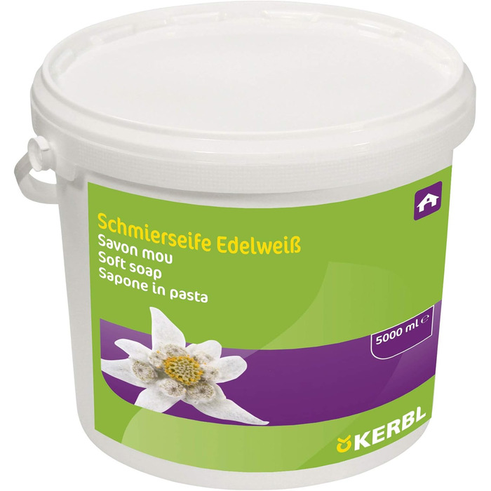 М'яке мило Kerbl Едельвейс 5000 мл відро 5 літрів (1 упаковка)