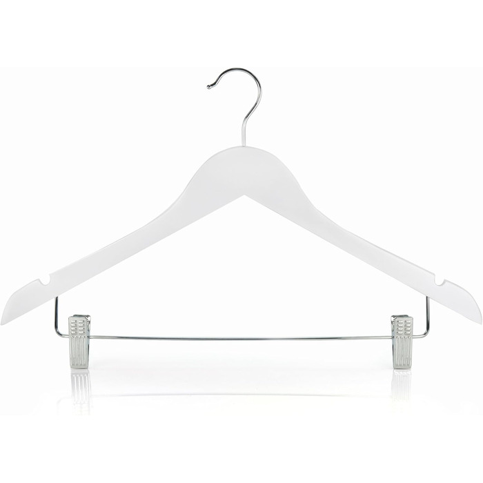 Білих вішалок для одягу на затискачах 45 см Дерев&39яні вішалки для одягу з затискачами Вішалки з затискачами, 10