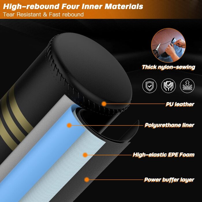 Боксерська груша Dripex 165см боксерська груша, що стоїть окремо, боксерська груша для боксу, боксерський мішок для боксу, боксерс