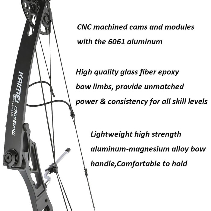 Набір складеного лука для стрільби з лука – мисливський регульований лук 19,5–30 дюймів, до 260 fps, з аксесуарами для дорослих, тренувань та стрільби на відкритому повітрі