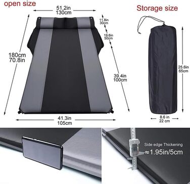 Надувний матрац для автомобіля, для KIA Sorento 2013-2023 2024 2025 Надувний матрац для заднього сидіння/багажника автомобіля Надувні матраци для автомобіля Надувний матрац для кемпінгу, звичайний A