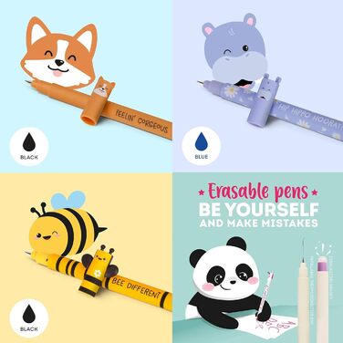 Набір ручок LEGAMI, 7 гелевих ручок, що стираються, включаючи БЕЗКОШТОВНИЙ міцний подарунковий конверт.