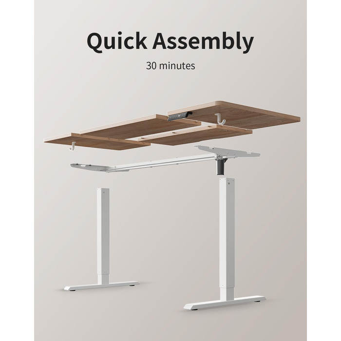 Стіл FEZIBO з регульованою висотою та портами зарядки USB-A та USB-C, 140 x 70 см, Електрично регульований стіл з висотою, Ергономічний стіл для домашнього офісу з можливістю роботи сидячи та стоячи, Стіл для роботи стоячи, Дуб, 140 x 70 см