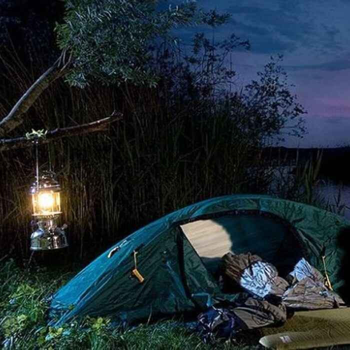 Гасова лампа Petromax HK 500 - Гасова лампа для кемпінгу, саду та балкону - з високоінтенсивною технологією та світловіддачею понад 400 Вт - ностальгічний хромований дизайн