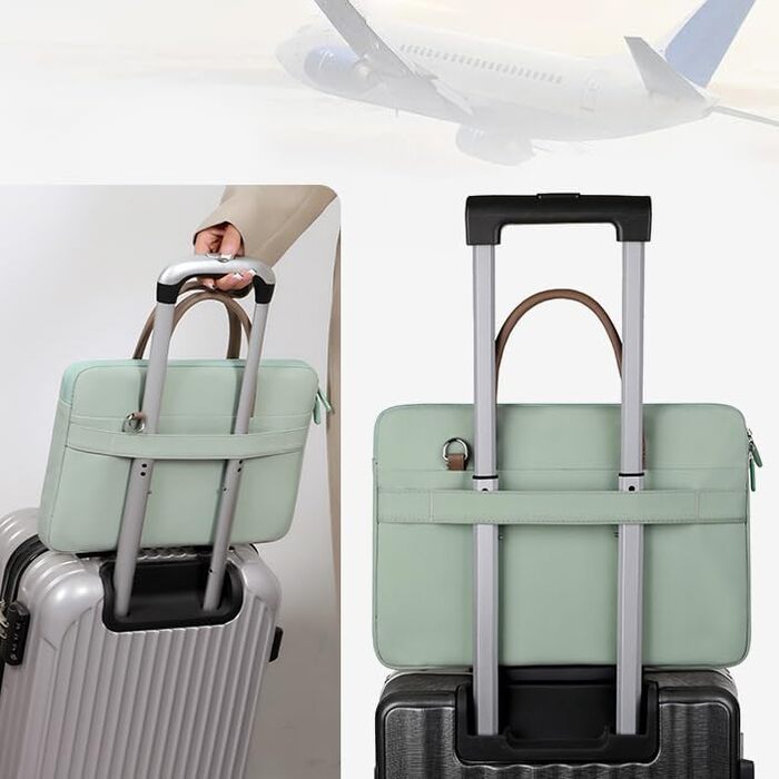 Сумка для ноутбука FUNSEED для чоловіків, 15 дюймів (38,1 см), поліестер, легка, міцна, робоча, для комп&39ютера, ноутбука, сумка-мессенджер, портфель для подорожей, офісу, чорна