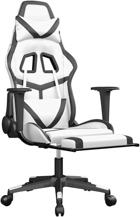 Ось оптимізований опис продукту для вашого ігрового крісла, що включає ключові характеристики, переваги та важливі деталі в чіткому, привабливому форматі, придатному для розміщення в електронній комерції. З підкладкою білого та чорного кольорів