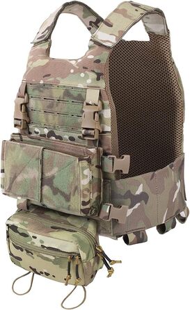 Низькопрофільний страйкбольний жилет регульований MOLLE Plate Carrier Грудний протектор