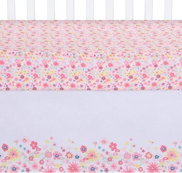 Комплект дитячої постільної білизни Sammy & Lou Floral Sprinkles для дівчаток, 4 предмети, в т.ч. ковдра, простирадло, підодіяльни