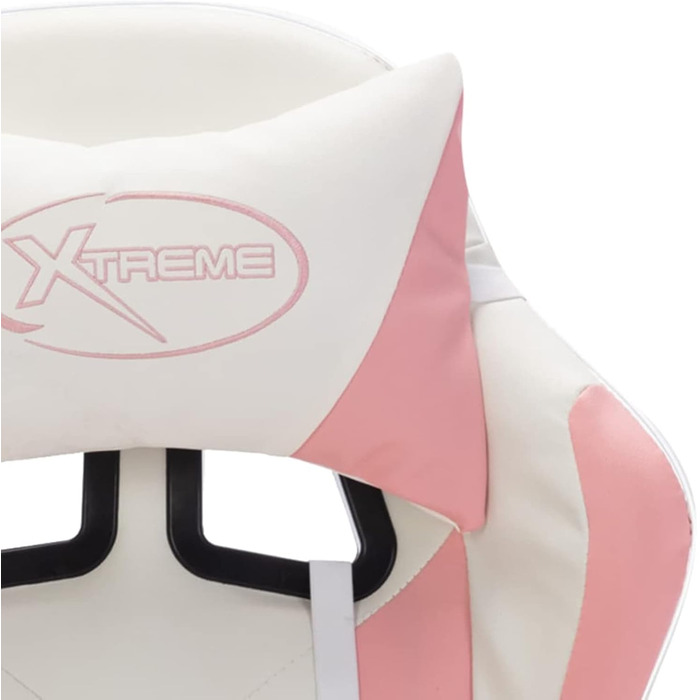 Ігрове крісло з RGB-підсвічуванням, офісне крісло, ігрове крісло, письмове крісло, обертове крісло, рожево-чорна штучна шкіра