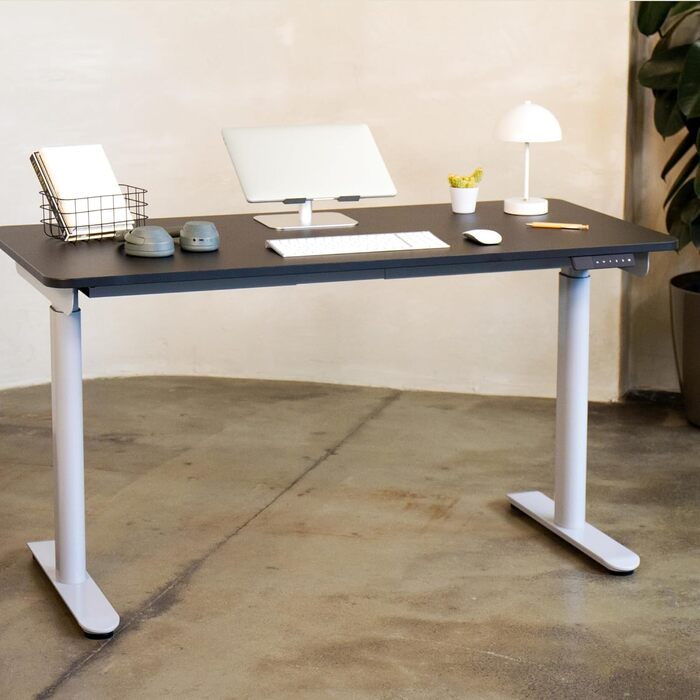 Каркас столу з регулюванням висоти, каркас столу з електричним регулюванням висоти, сертифікований TV, стіл з регулюванням висоти та подвійною моторною системою, 7-річна гарантія, платиново-сірий