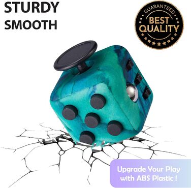Іграшка Yetech Green Anti-Stress Cube, антистресовий кубик із функцією 6 сторін, для дітей і дорослих, засіб для зняття стресу від