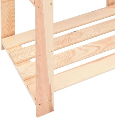 Полиця для зберігання з масиву сосни, 5 полиць, 250 кг, підвальна полиця, дерев&39яна полиця, вставна полиця, 1 полиця